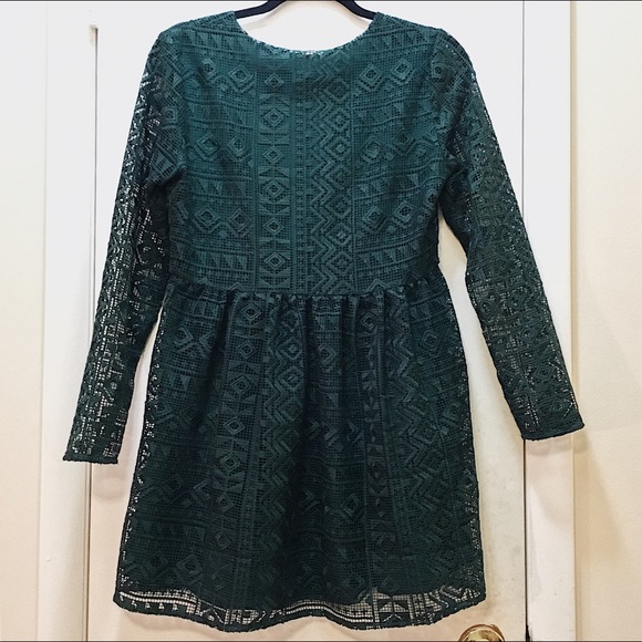 REDUCED // UO Little White Lies Emerald Dress - Picture 3 of 8